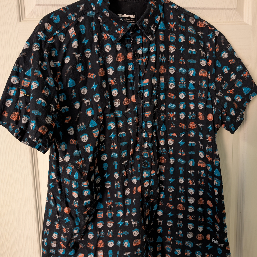 Black Graphic Men's Shirt